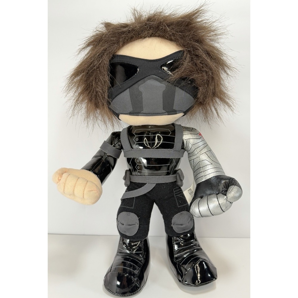 Marvel Just Play Winter Soldier Bucky Barnes 15in Plush With Mask 2015 Rare